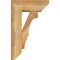 Ekena Millwork Balboa Slat Rough Sawn Bracket w/ Offset Brace, Western Red Cedar, 6"W x 14"D x 22"H BKT0604X14X22BOA06RWR - alternate 4